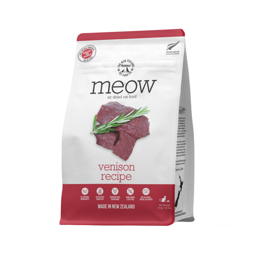 Clearance Meow Air Dried Cat Bites Venison Recipe 750g PawPawDear