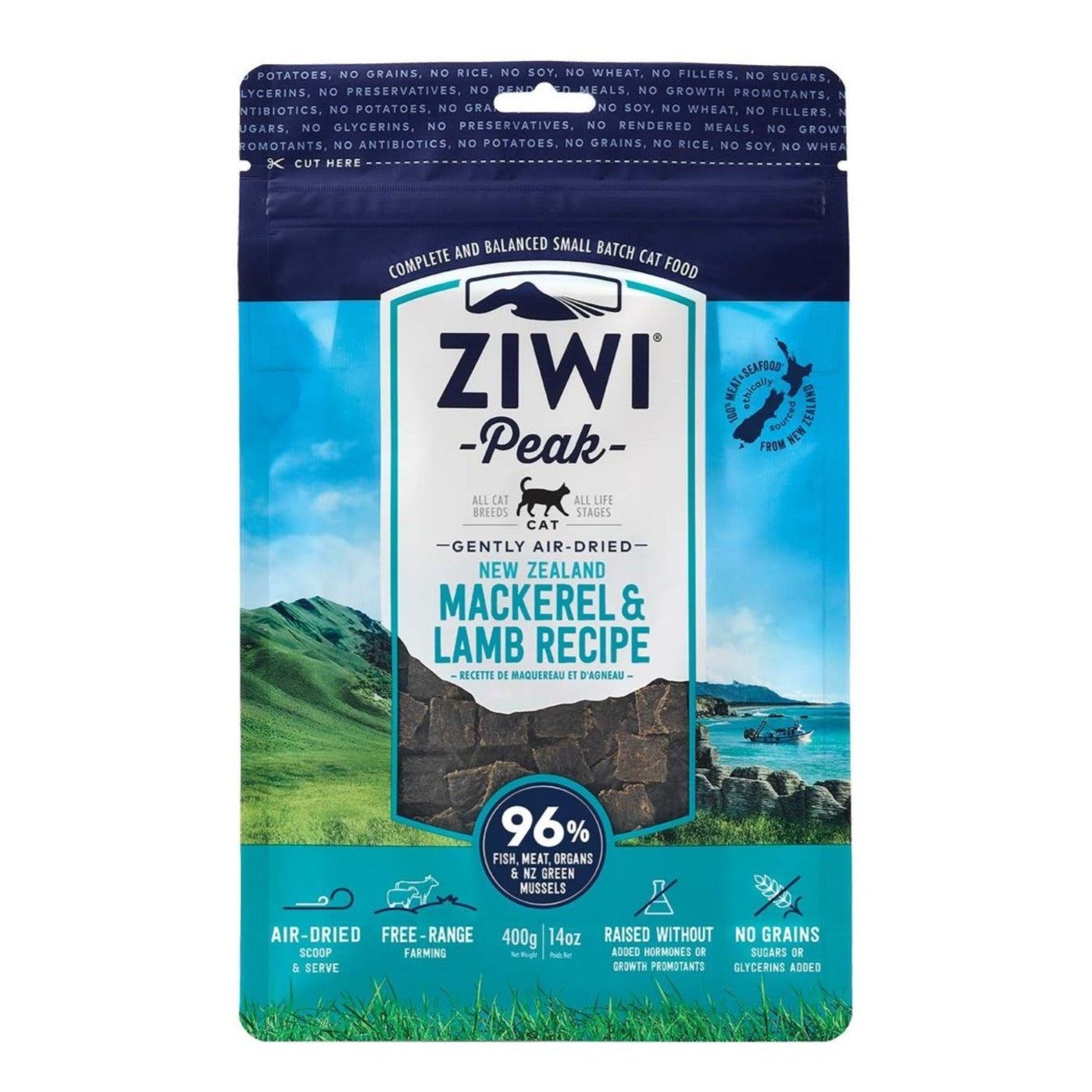 Ziwi Peak Air Dried Cat Food Mackerel Lamb PawPawDear