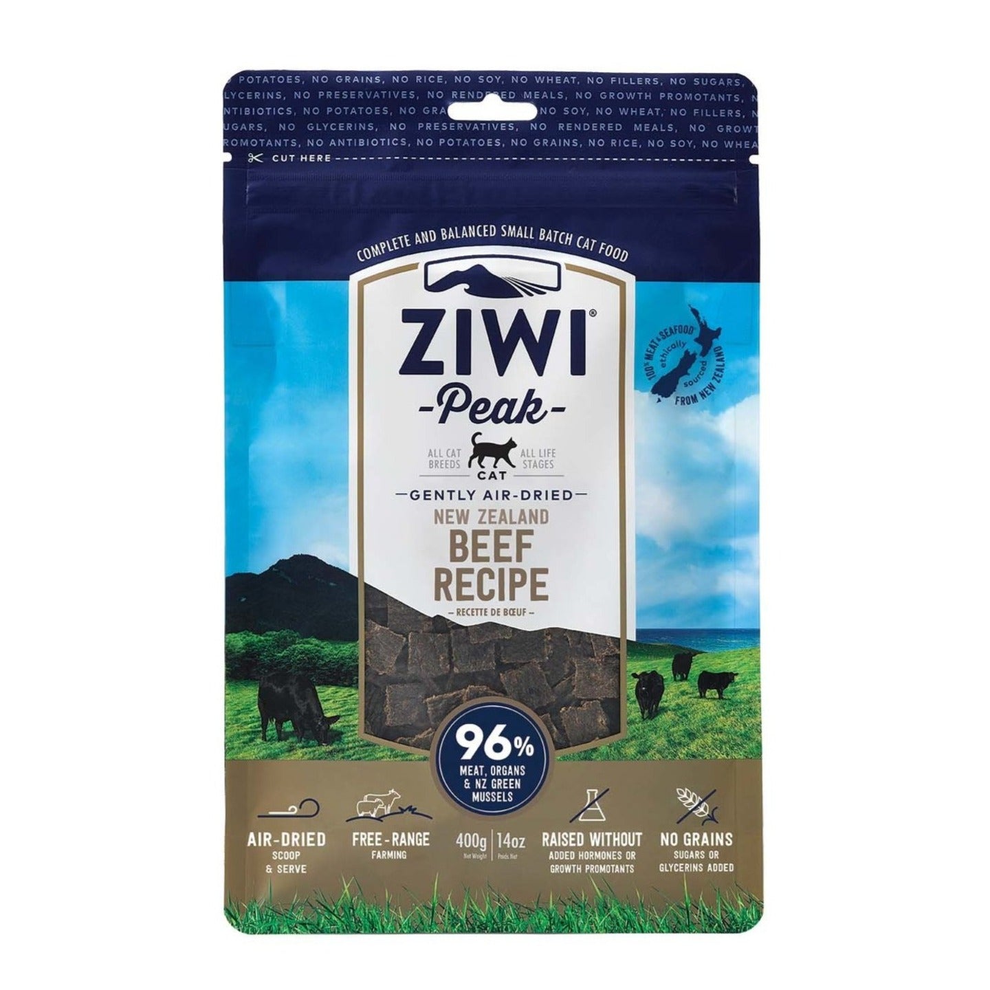 Ziwi Peak Air Dried Cat Food Beef PawPawDear