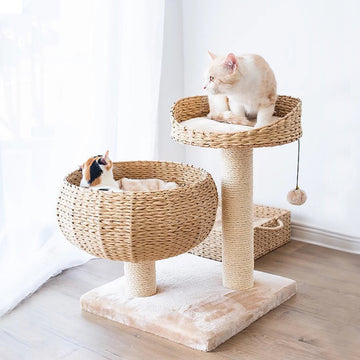 BBDD Rattan Cat Tree 62cm