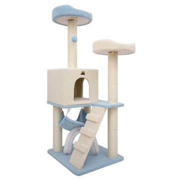 136cm Scratching Multi Level Cat Tree - Pet Supplies - PawPawDear