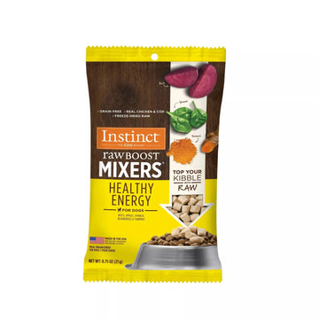 【INSTINCT - DOG】Raw Boost Mixers Healthy Energy Grain Free Freeze-Dried Dog Food Topper 0.75 oz