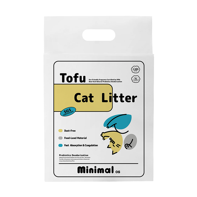 【PRE-ORDER】Minimal OS Probiotics Tofu Cat Litter 1 Case / 6 Bags **Buy 10 Get 1 FREE