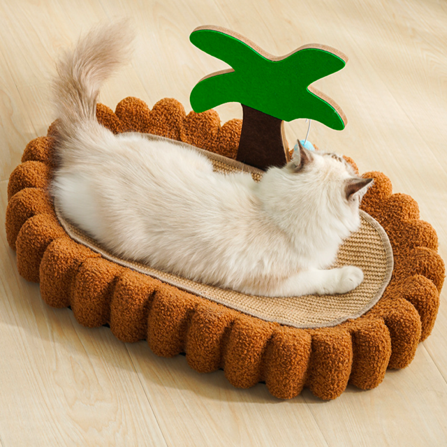 Multi-functional Scratchboard - Coconut Tree Super Comfortable Cat Scratcher + Bed